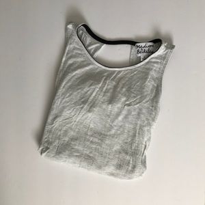 Madison & Berkeley key hole open back crop tank.